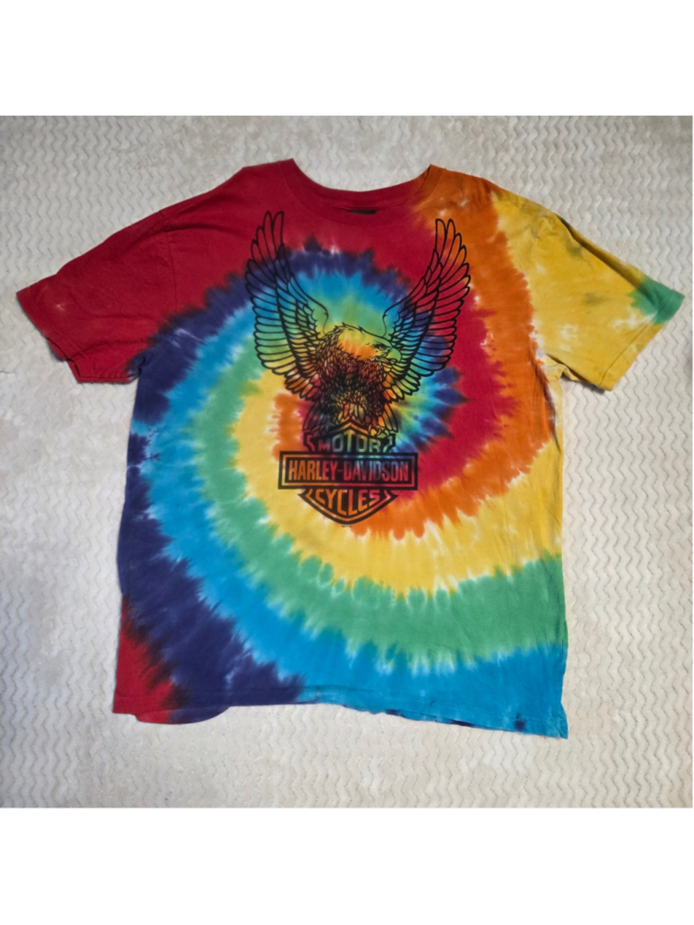 Men's Harley-Davidson Tie-Dye Graphic T-Shirt, Size XL, Multi-color